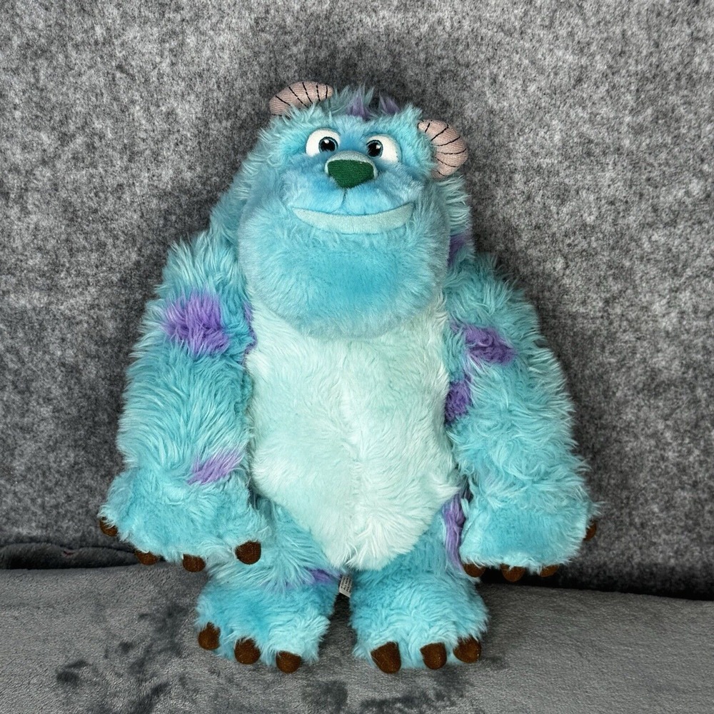 Disney Parks Exclusive Pixar Monsters Inc Sulley 13" Standing Plush Stuffed Blue